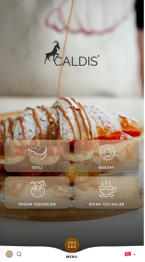 Çaldış — menu design