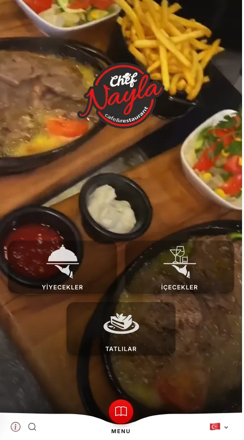Chef Nayla — menu design