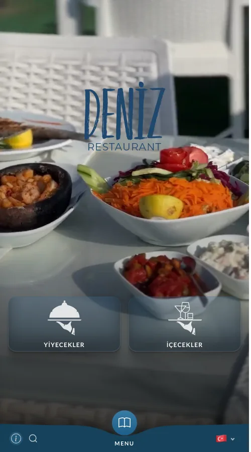 Deniz Restaurant — menu design