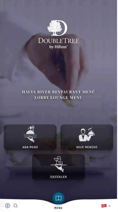 Hilton Avanos — menu design