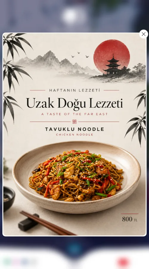 Hilton Ümraniye — menu design