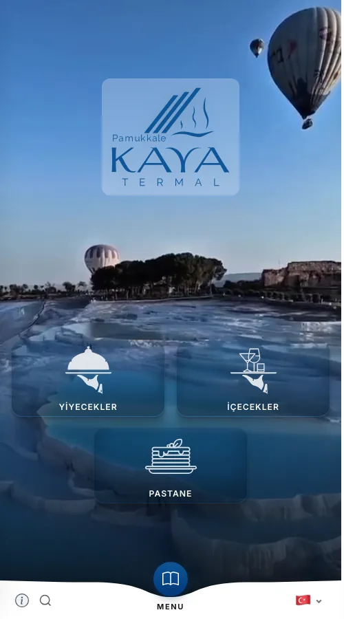 Pamukkale Kaya Termal — menu design