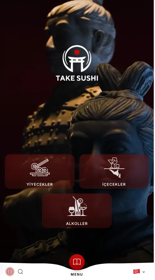 Take Sushi — menu design