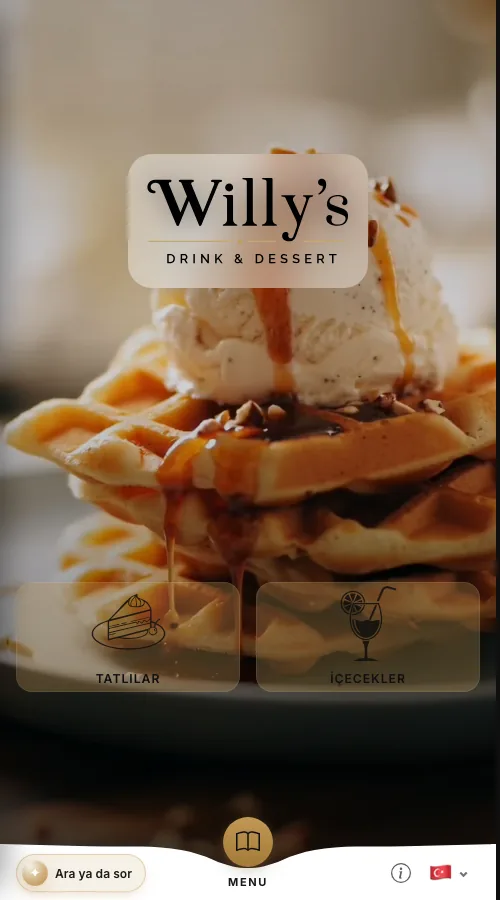 Willy's — menu design