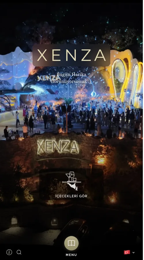 Xenza Yalıkavak — menu design