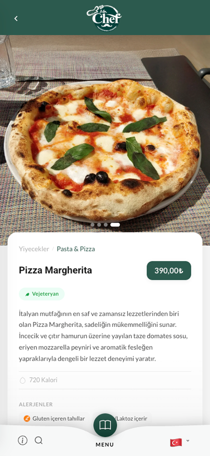 Amatör telefon çekimi — pizza fotoğrafı