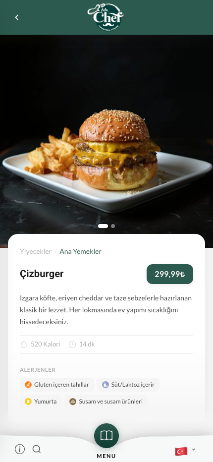 Profesyonel iyileştirme — aynı hamburger, editoryal çekim