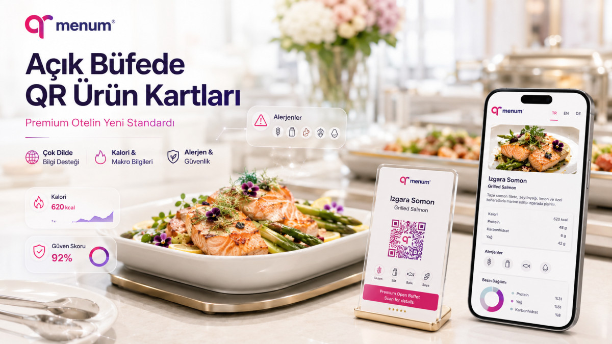 Açık Büfede QR Ürün Kartları — Premium Otelin Yeni Standardı