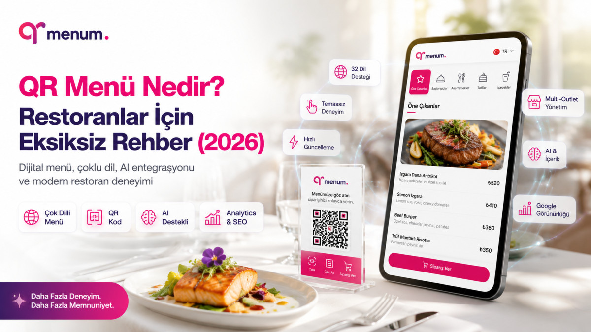 QR Menü Nedir? Restoranlar İçin Eksiksiz Rehber (2026)