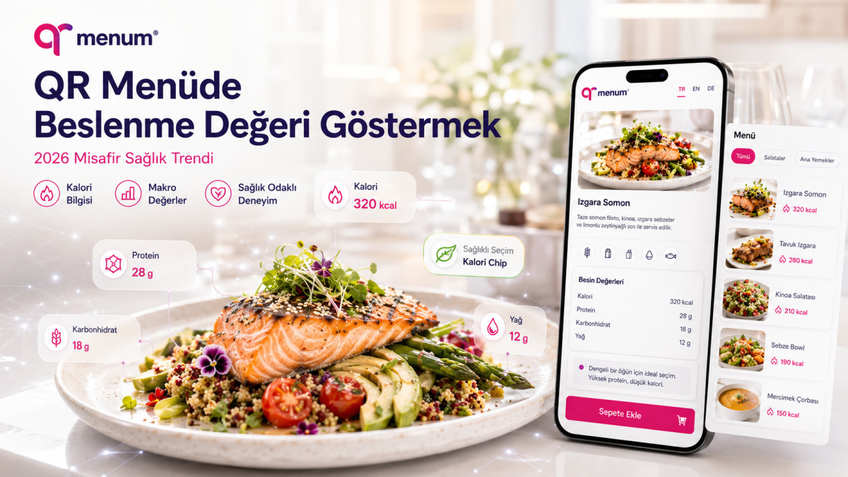 QR Menüde Beslenme Değeri Göstermek — 2026 Misafir Sağlık Trendi